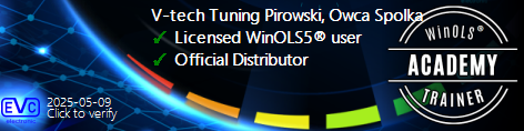 V-tech Tuning Pirowski, Owca Spolka Jawna is a licensed WinOLS user.